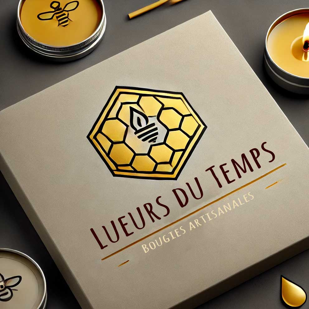 logo de l'atelier 'Lueurs du Temps', fabrication de bougies artisanales